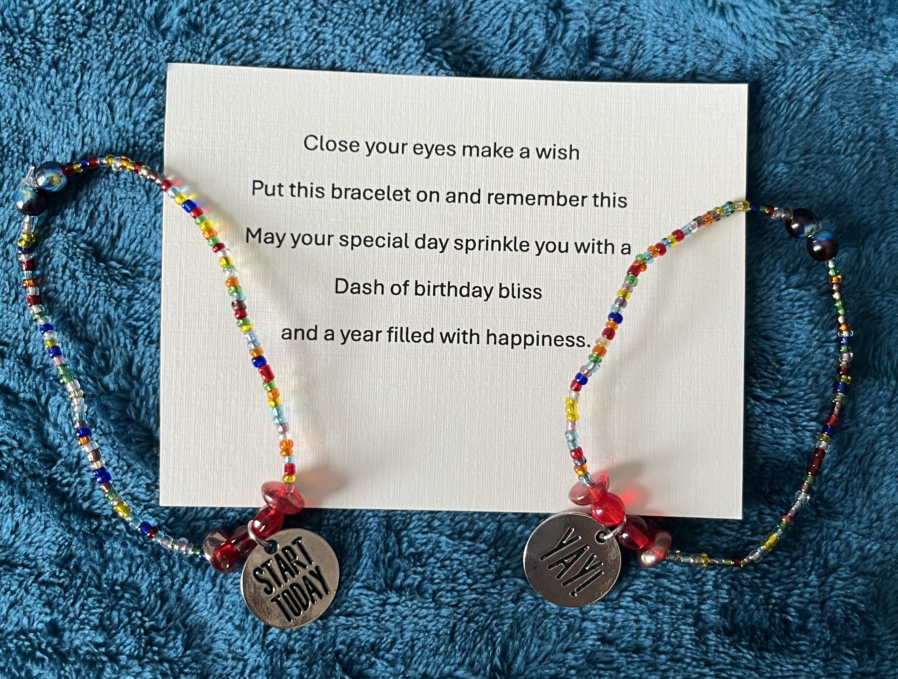 Birthday Bracelet Set with Card